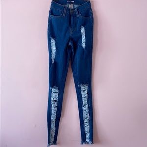 Fashion nova jeans size 0 (W23)